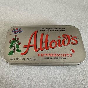 Vintage Altoids Peppermints 10 oz Tin Empty Collectible Box